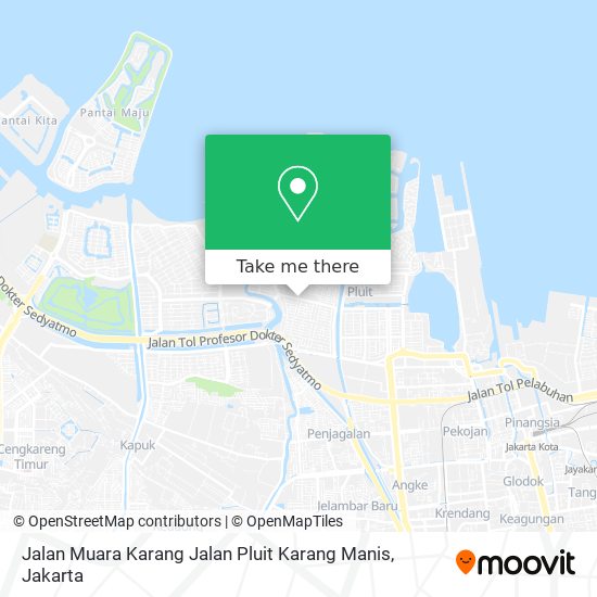 Jalan Muara Karang Jalan Pluit Karang Manis map