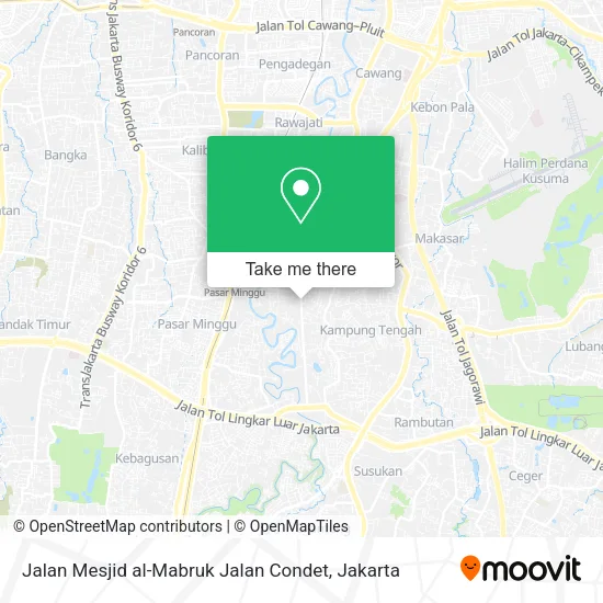 Jalan Mesjid al-Mabruk Jalan Condet map