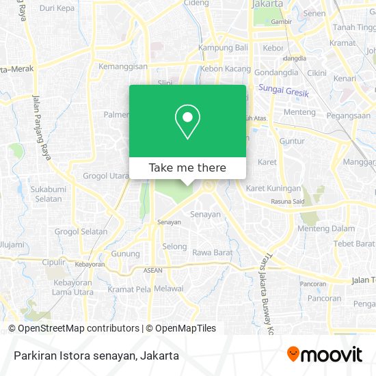 Parkiran Istora senayan map