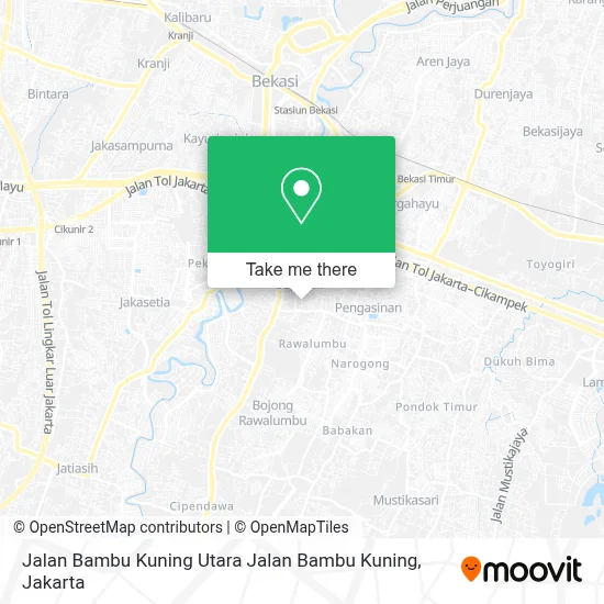 Jalan Bambu Kuning Utara Jalan Bambu Kuning map
