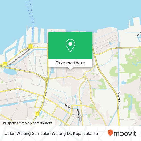 Jalan Walang Sari Jalan Walang IX, Koja map