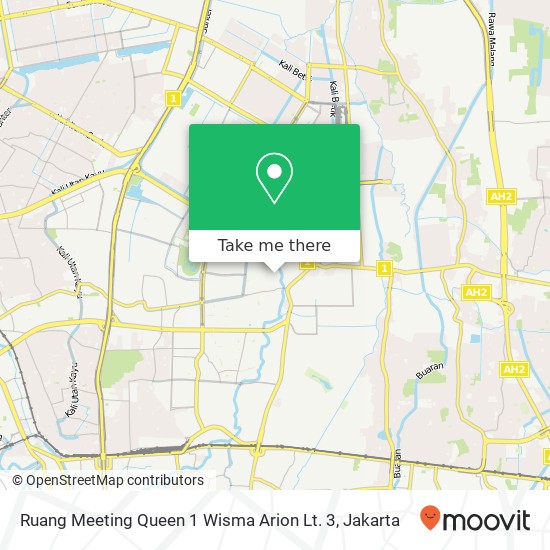 Ruang Meeting Queen 1 Wisma Arion Lt. 3 map