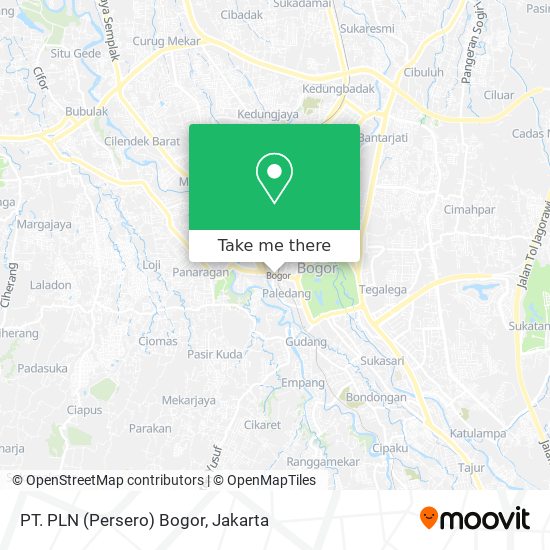 PT. PLN (Persero) Bogor map