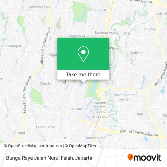 Bunga Raya Jalan Nurul Falah map