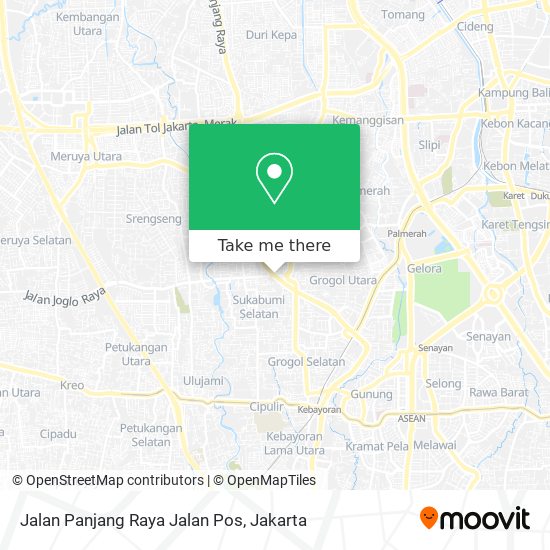 Jalan Panjang Raya Jalan Pos map