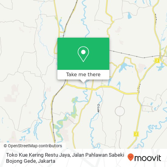 Toko Kue Kering Restu Jaya, Jalan Pahlawan Sabeki Bojong Gede map