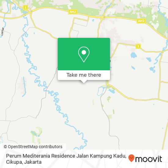 Perum Mediterania Residence Jalan Kampung Kadu, Cikupa map