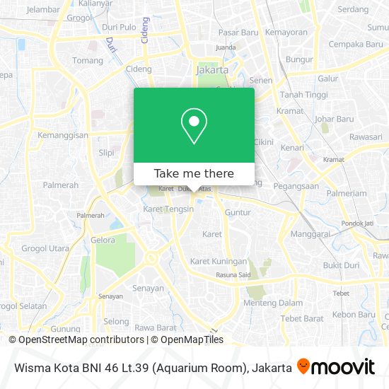 Wisma Kota BNI 46 Lt.39 (Aquarium Room) map