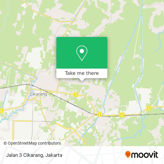 Jalan 3 Cikarang map