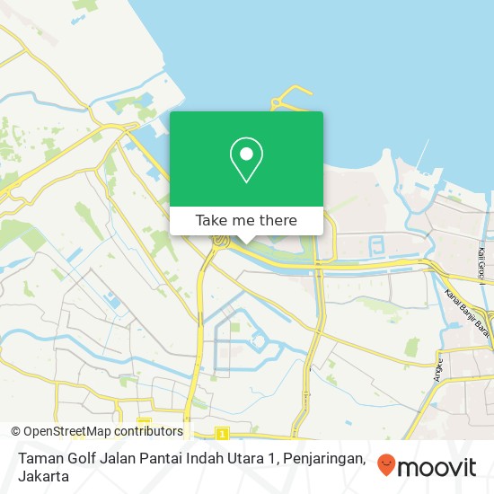 Taman Golf Jalan Pantai Indah Utara 1, Penjaringan map