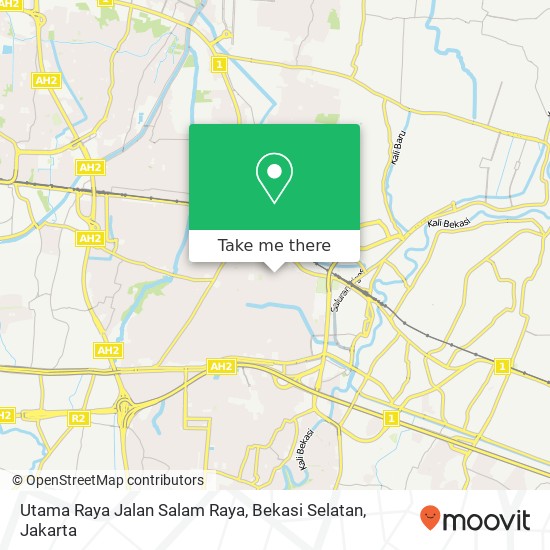 Utama Raya Jalan Salam Raya, Bekasi Selatan map