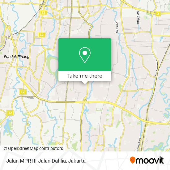 Jalan MPR III Jalan Dahlia map