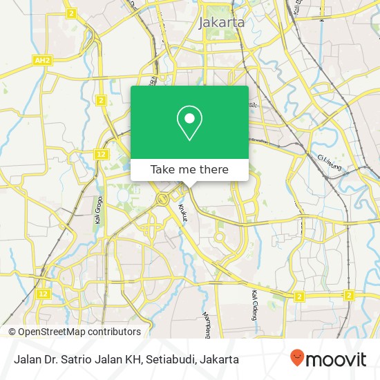 Jalan Dr. Satrio Jalan KH, Setiabudi map