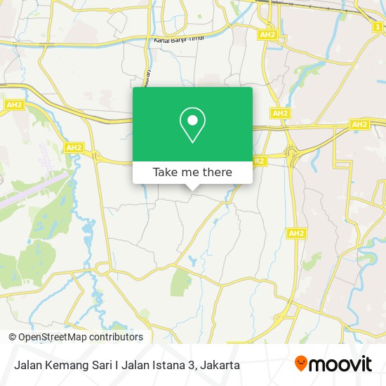 Jalan Kemang Sari I Jalan Istana 3 map