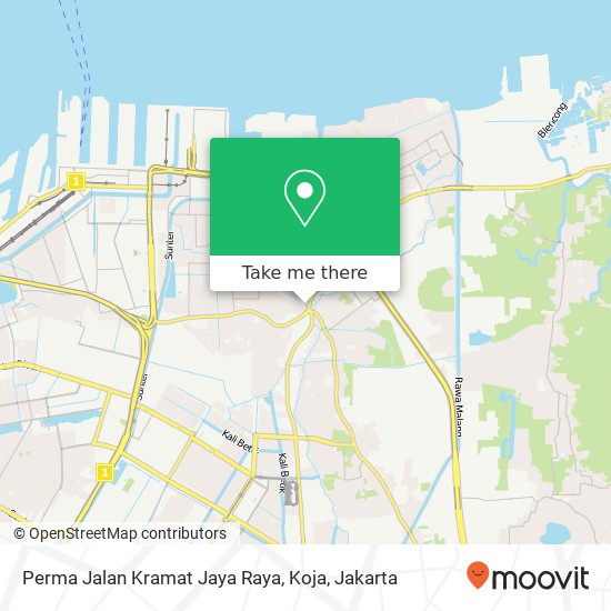 Perma Jalan Kramat Jaya Raya, Koja map