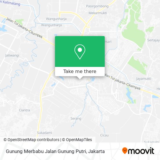Gunung Merbabu Jalan Gunung Putri map