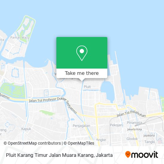Pluit Karang Timur Jalan Muara Karang map