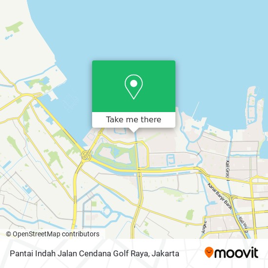 Pantai Indah Jalan Cendana Golf Raya map