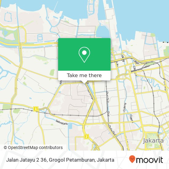 Jalan Jatayu 2 36, Grogol Petamburan map