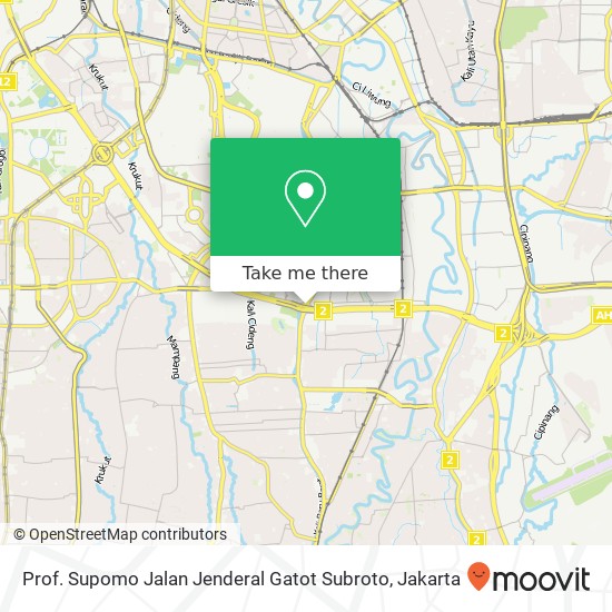 Prof. Supomo Jalan Jenderal Gatot Subroto map