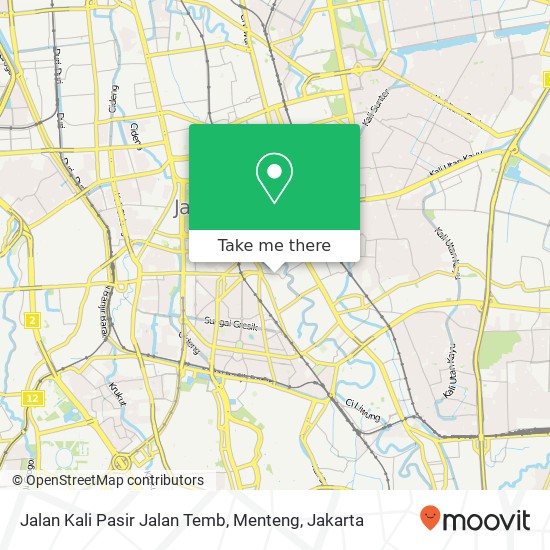 Jalan Kali Pasir Jalan Temb, Menteng map