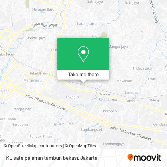 KL sate pa amin tambun bekasi map