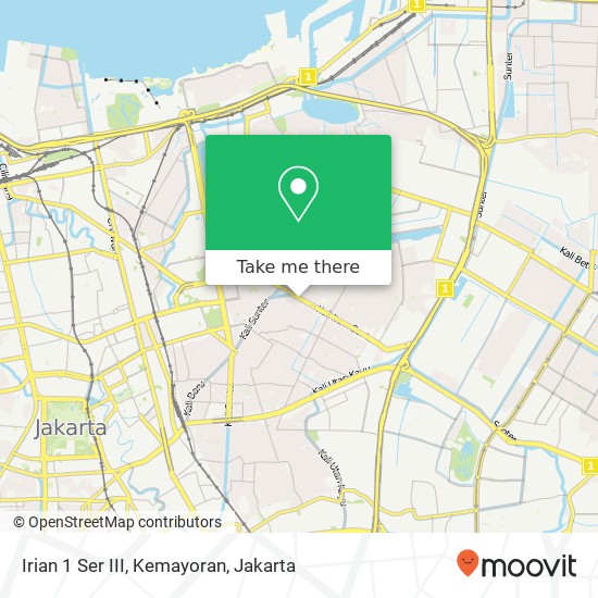 Irian 1 Ser III, Kemayoran map