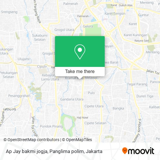 Ap Jay bakmi jogja, Panglima polim map