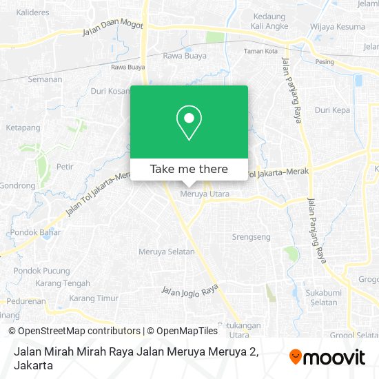 Jalan Mirah Mirah Raya Jalan Meruya Meruya 2 map