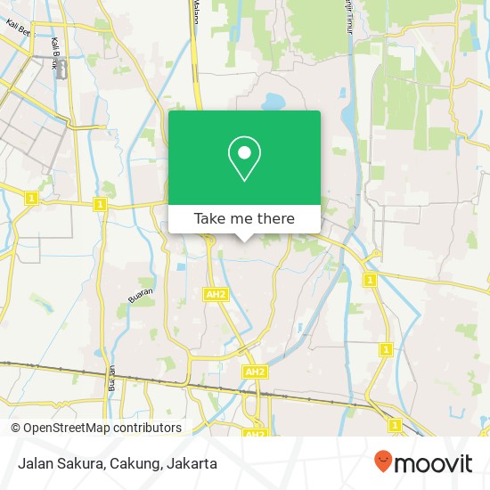 Jalan Sakura, Cakung map