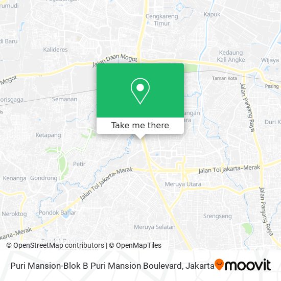 Puri Mansion-Blok B Puri Mansion Boulevard map