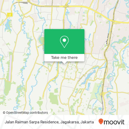 Jalan Raiman Sarpa Residence, Jagakarsa map