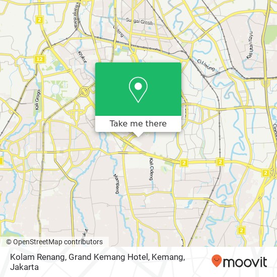 Kolam Renang, Grand Kemang Hotel, Kemang map