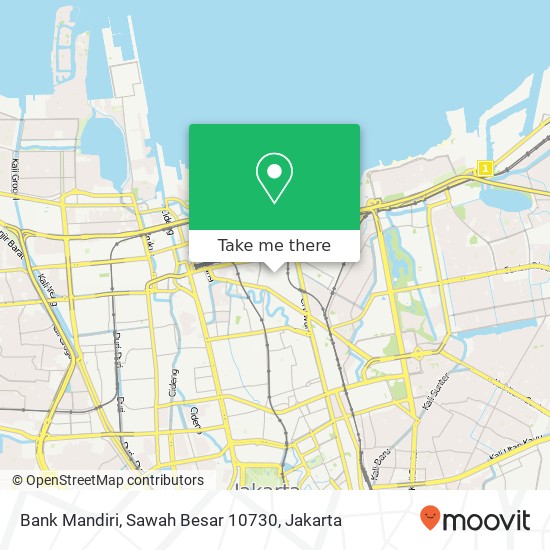 Bank Mandiri, Sawah Besar 10730 map