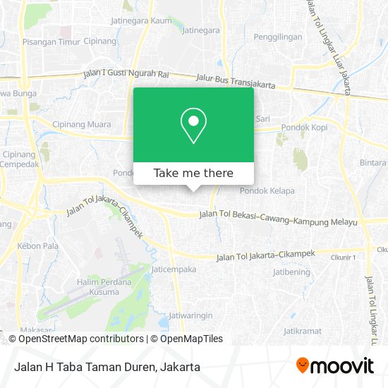 Jalan H Taba Taman Duren map