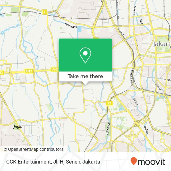 CCK Entertainment, Jl. Hj Senen map