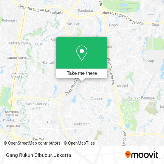Gang Rukun Cibubur map