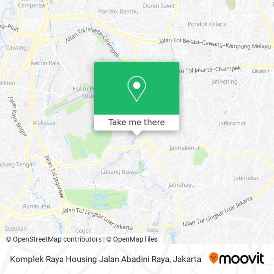 Komplek Raya Housing Jalan Abadini Raya map