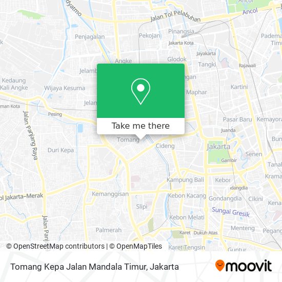 Tomang Kepa Jalan Mandala Timur map