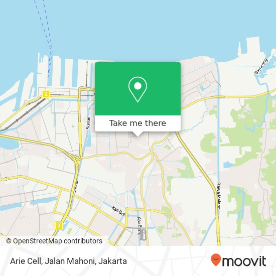 Arie Cell, Jalan Mahoni map