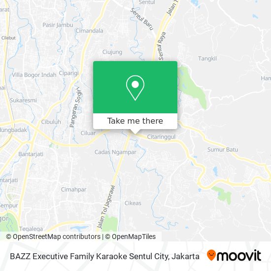 BAZZ Executive Family Karaoke Sentul City map