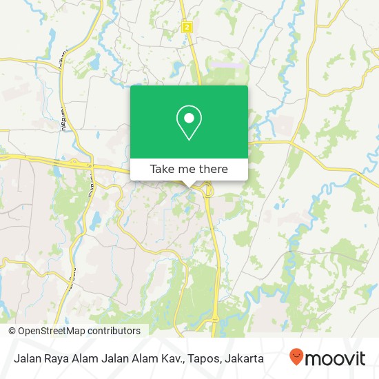 Jalan Raya Alam Jalan Alam Kav., Tapos map