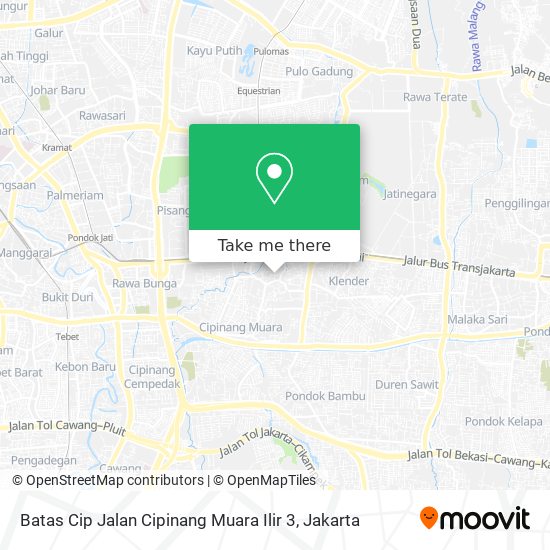 Batas Cip Jalan Cipinang Muara Ilir 3 map