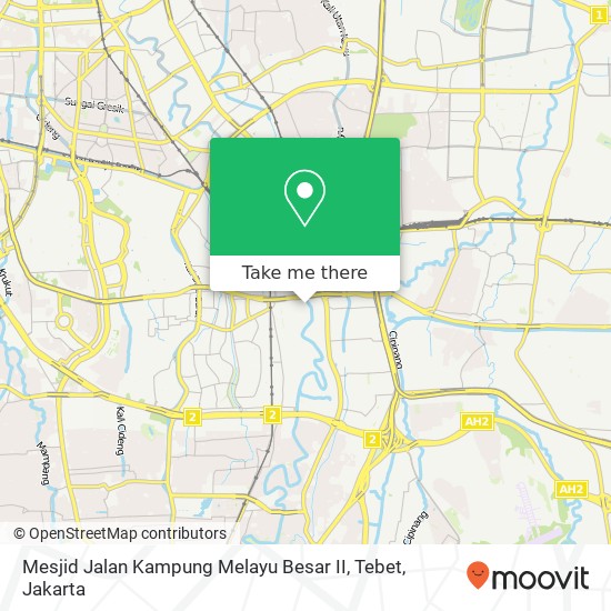 Mesjid Jalan Kampung Melayu Besar II, Tebet map