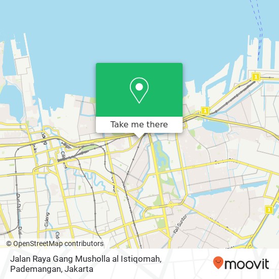 Jalan Raya Gang Musholla al Istiqomah, Pademangan map