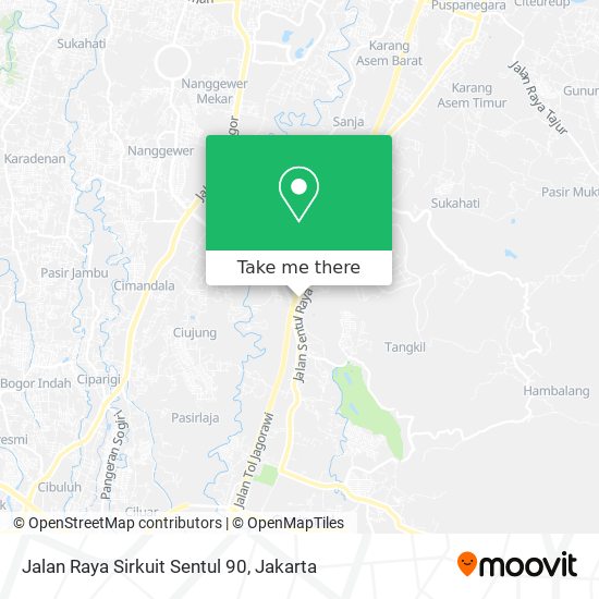 Jalan Raya Sirkuit Sentul 90 map