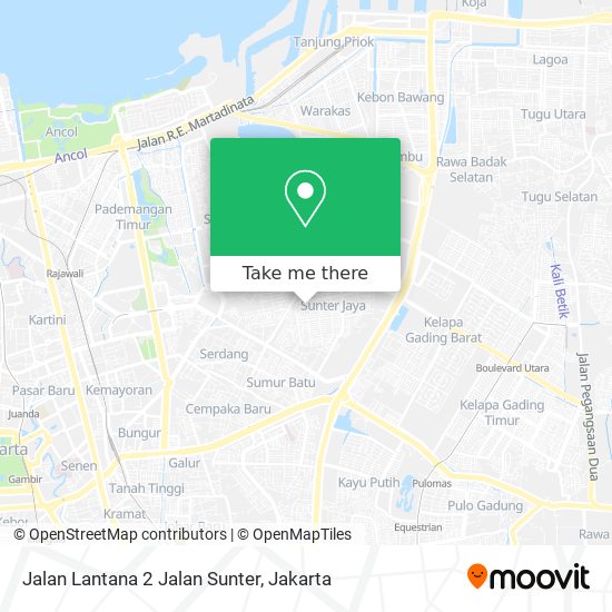 Jalan Lantana 2 Jalan Sunter map