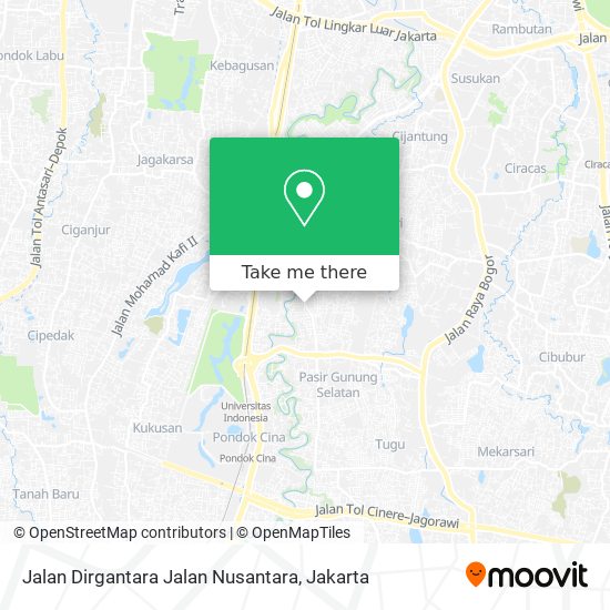 Jalan Dirgantara Jalan Nusantara map