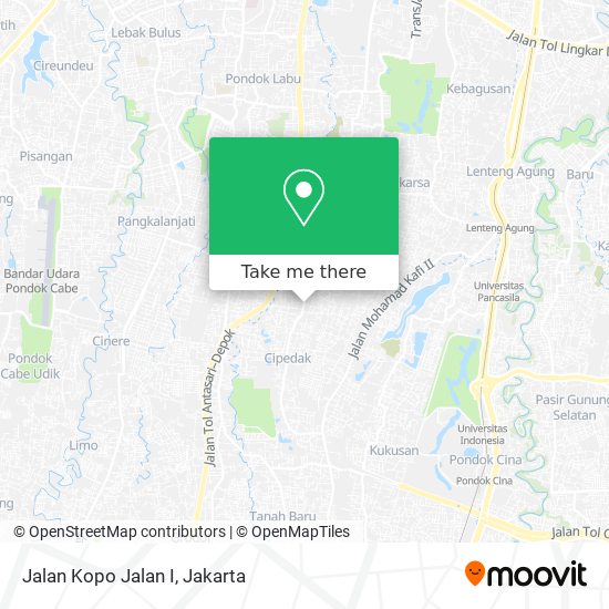 Jalan Kopo Jalan I map