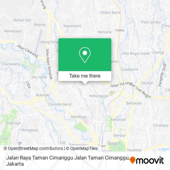 Jalan Raya Taman Cimanggu Jalan Taman Cimanggu map